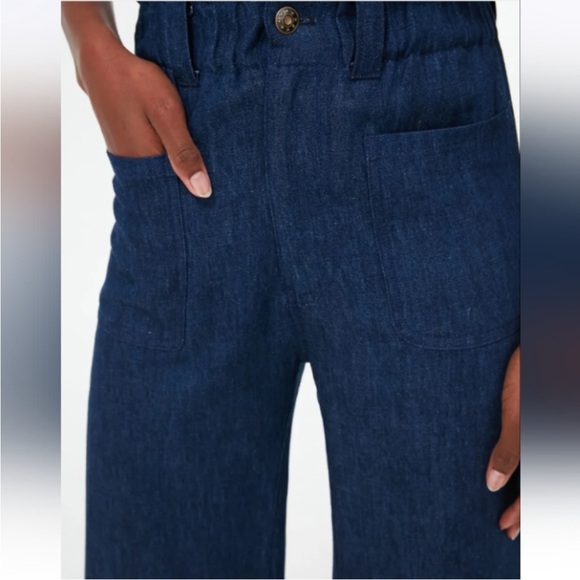 Emerson Fry Dark Blue Wide Leg Jeans - Picture 4 of 7